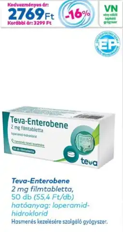 Gyöngy Patikák Teva-Enterobene filmtabletta ajánlat