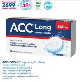 Gyöngy Patikák ACC LONG pezsgőtabletta ajánlat