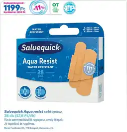 Gyöngy Patikák Salvequick Aqua resist sebtapasz ajánlat