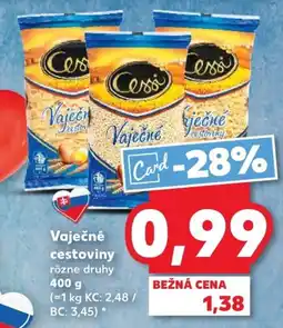 Kaufland SK Cessi Vaječné cestoviny ajánlat