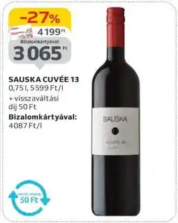 Auchan Sauska Cuvée 13 ajánlat