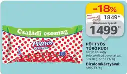 Auchan PÖTTYÖS Túró Rudi ajánlat