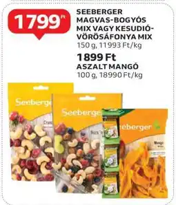 Auchan SEEBERGER MAGVAS-BOGYÓS MIX VAGY KESUDIÓ-VÖRÖSÁFONYA MIX ajánlat