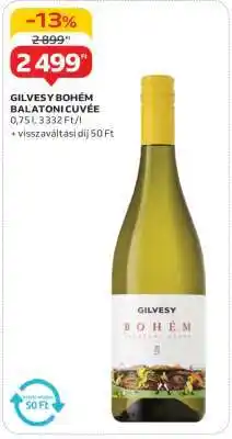 Auchan GILVESY BOHÉM BALATONI CUVÉE ajánlat