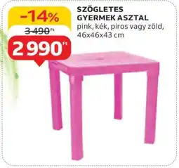 Auchan SZÖGLETES GYERMEK ASZTAL ajánlat