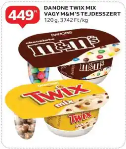 Auchan DANONE TWIX MIX VAGY M&M’S TEJDESSZERT ajánlat