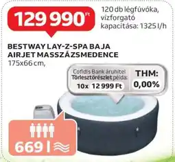 Auchan BESTWAY LAY-Z-SPA BAJA AIRJET MASSZÁZSMEDENCE ajánlat