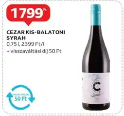 Auchan CEZAR KIS-BALATONI SYRAH ajánlat
