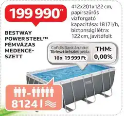 Auchan Bestway Power Steel Fémvázas Medence Szett ajánlat