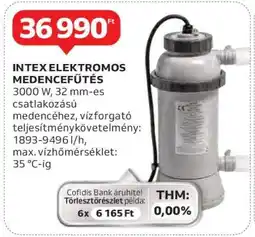 Auchan INTEX ELEKTROMOS MEDENCEFŰTÉS ajánlat