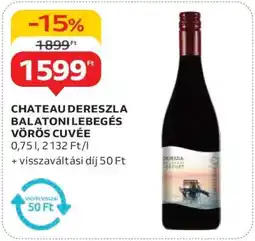 Auchan CHATEAU DERESZLA BALATONI LEBEGÉS VÖRÖS CUVÉE ajánlat