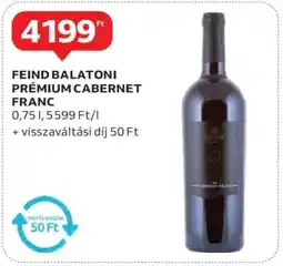 Auchan FEIND BALATONI PRÉMIUM CABERNET FRANC ajánlat