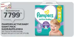 Auchan PAMPERS ACTIVE BABY GIANT PACK NADRÁGPELENKA ajánlat
