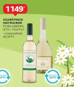 Auchan Szabó Pince Mátrai Bor ajánlat