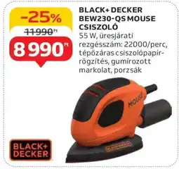 Auchan BLACK+DECKER BEW230-QS Mouse Csiszoló ajánlat