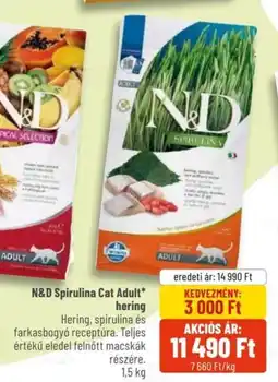 Alpha Zoo N&D Spirulina Cat Adult hering ajánlat