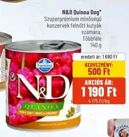 Alpha Zoo N&D Quinoa Dog ajánlat