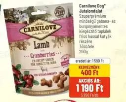 Carnilove Dog Jutalomfalat