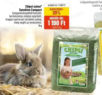 Alpha Zoo Chipsi széna Sunshine Compact ajánlat