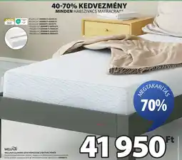 JYSK Wellpur glomma gf30 habszivacs matrac fehér ajánlat