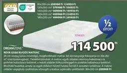 JYSK Dreamzone reva gs60 rugós matrac ajánlat