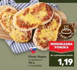 Kaufland SK Pinsa Vegan ajánlat