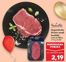 Kaufland SK Favourites Argentínsky Sirloin steak hovädzí ajánlat