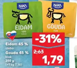 Kaufland SK NIKA Eidam 45% / Gouda 45% ajánlat