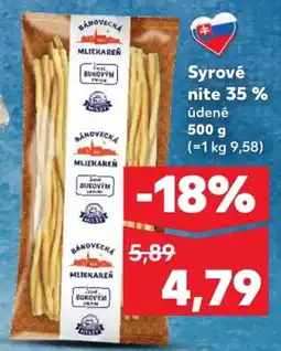 Kaufland SK BANOVECKA MLIEKAREŇ Syrové nite 35% ajánlat