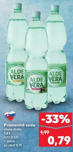 Kaufland SK ALOE VERA Pramenitá voda ajánlat
