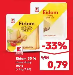 Kaufland SK CLASSIC Eidam 30% ajánlat