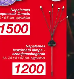 Kik Napelemes leszúrható lámpa - szentjánosbogarak ajánlat
