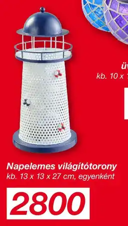 Kik Napelemes világítótorony ajánlat