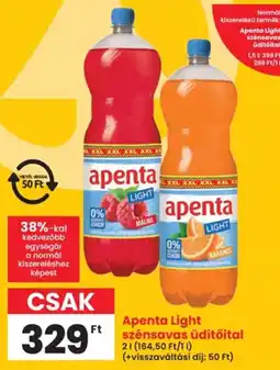 Interspar Apenta light szénsavas üdítőital ajánlat