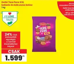 Interspar Detki Tere Fere XXL kakaós és kókuszos keksz ajánlat