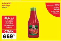 Interspar S-budget ketchup ajánlat