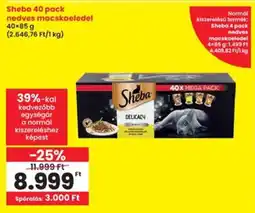 Interspar Sheba 40 pack nedves macskaeledel ajánlat
