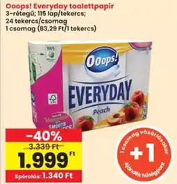 Interspar Ooops! Everyday toalettpapír ajánlat