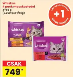 Interspar Whiskas 4 pack macskaeledel ajánlat