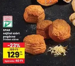 Interspar Spar sajttal szórt pogácsa ajánlat