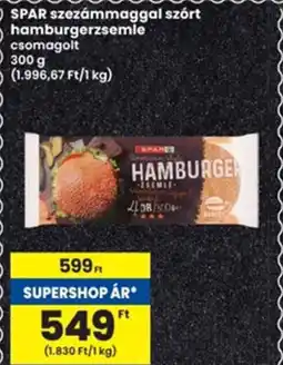 Interspar Spar szezámmaggal szórt hamburgerzsemle ajánlat
