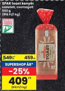 Interspar Spar toast kenyér ajánlat