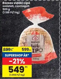 Interspar Rozsos vidéki cipó ajánlat