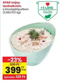 Interspar Spar enjoy. tonhalkrém ajánlat