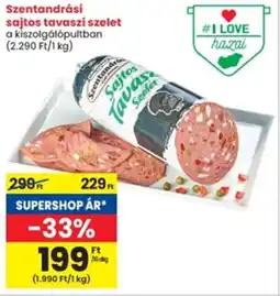 Interspar Szentandrási sajtos tavaszi szelet ajánlat
