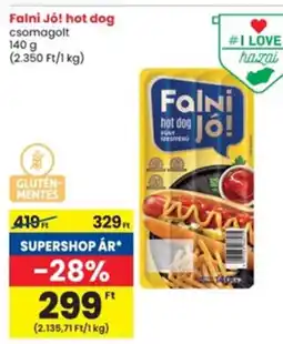 Interspar Falni Jó! hot dog ajánlat