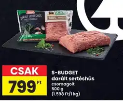 Interspar S-budget darált sertéshús ajánlat