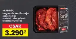 Interspar Spar bbq hagymás sertéstarja ajánlat