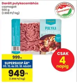 Interspar Darált pulykacombhús ajánlat
