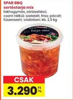 Interspar Spar bbq sertéstarja mix ajánlat